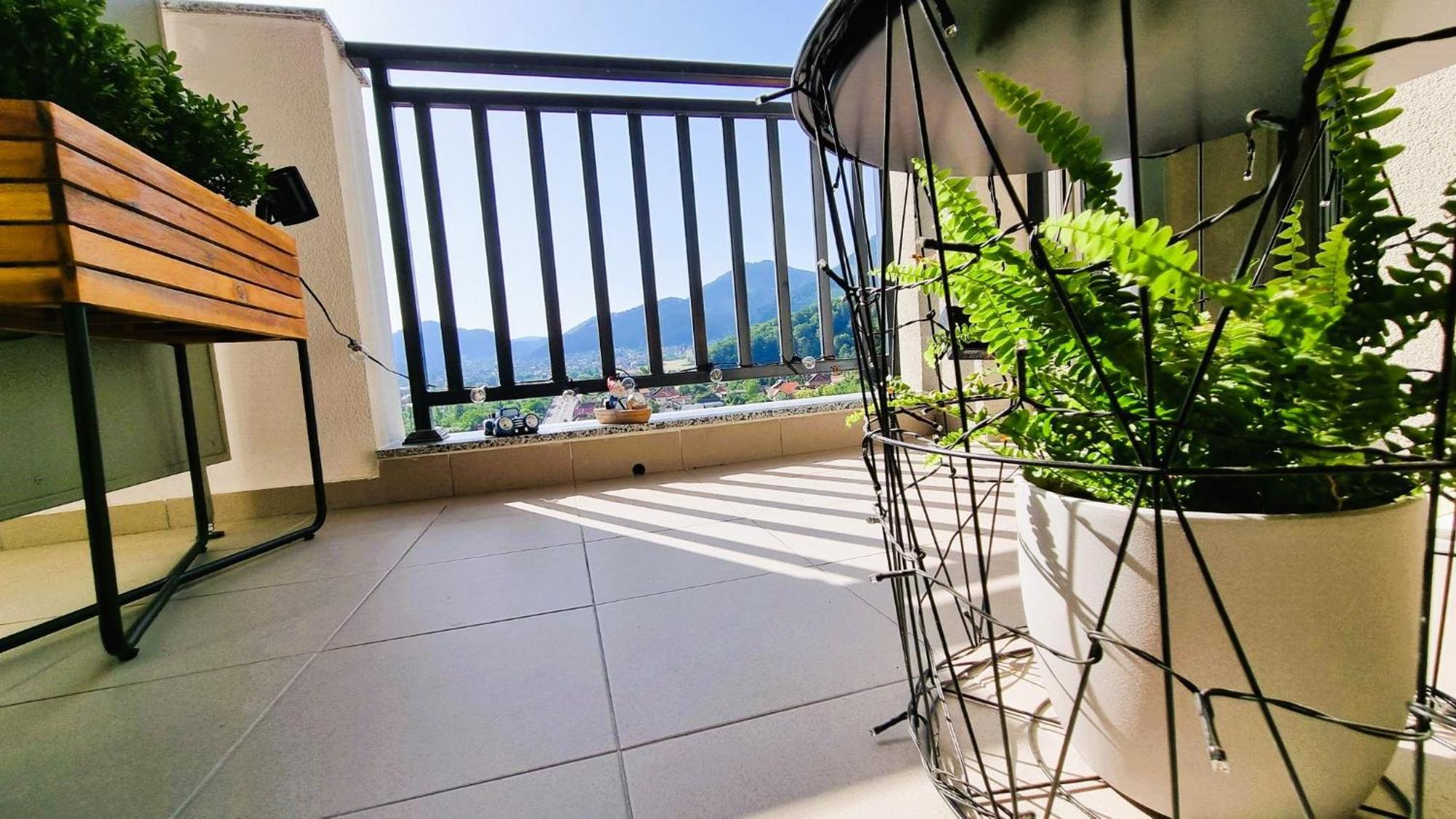 Mountain View Retreat Apartment - Brassó Kültér fotó